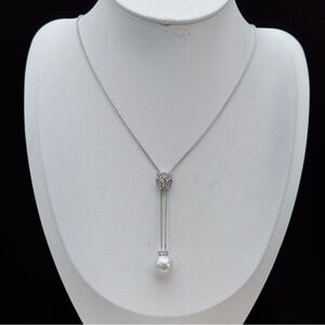 X448 S925 High Luster Freshwater Pearl Adjustable Necklace